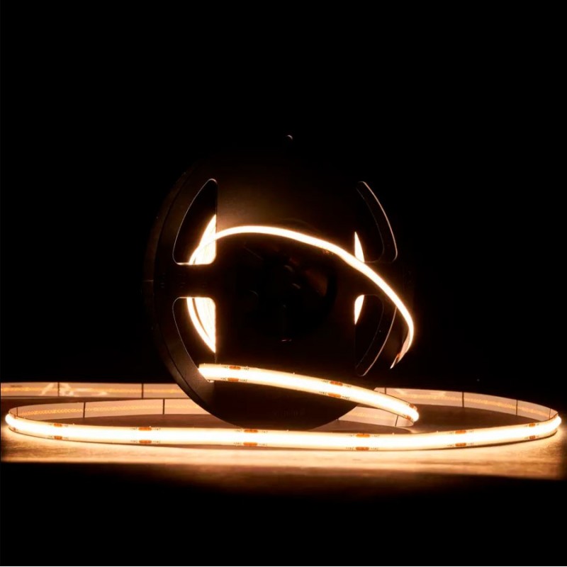 9,6W/m 24V pisteetön COB LED-valonauha 5m, 900lm/m CRI 90 IP20 480led/m