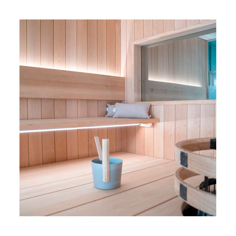 SAUNA LED-valonauha 5W/m 24V, IP65, max. 100°C – 2,5m kela