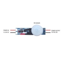 Liiketunnistin 12 Ja 24 Voltin LED-Profiileille
